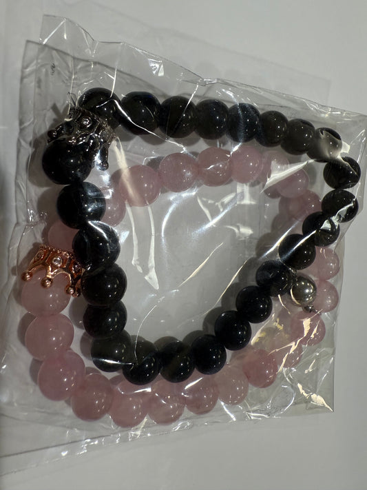 Black matching bracelet