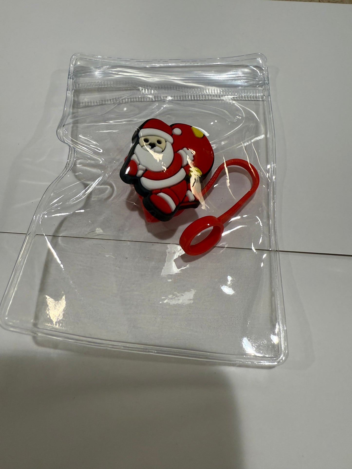 Straw cover Christmas theme