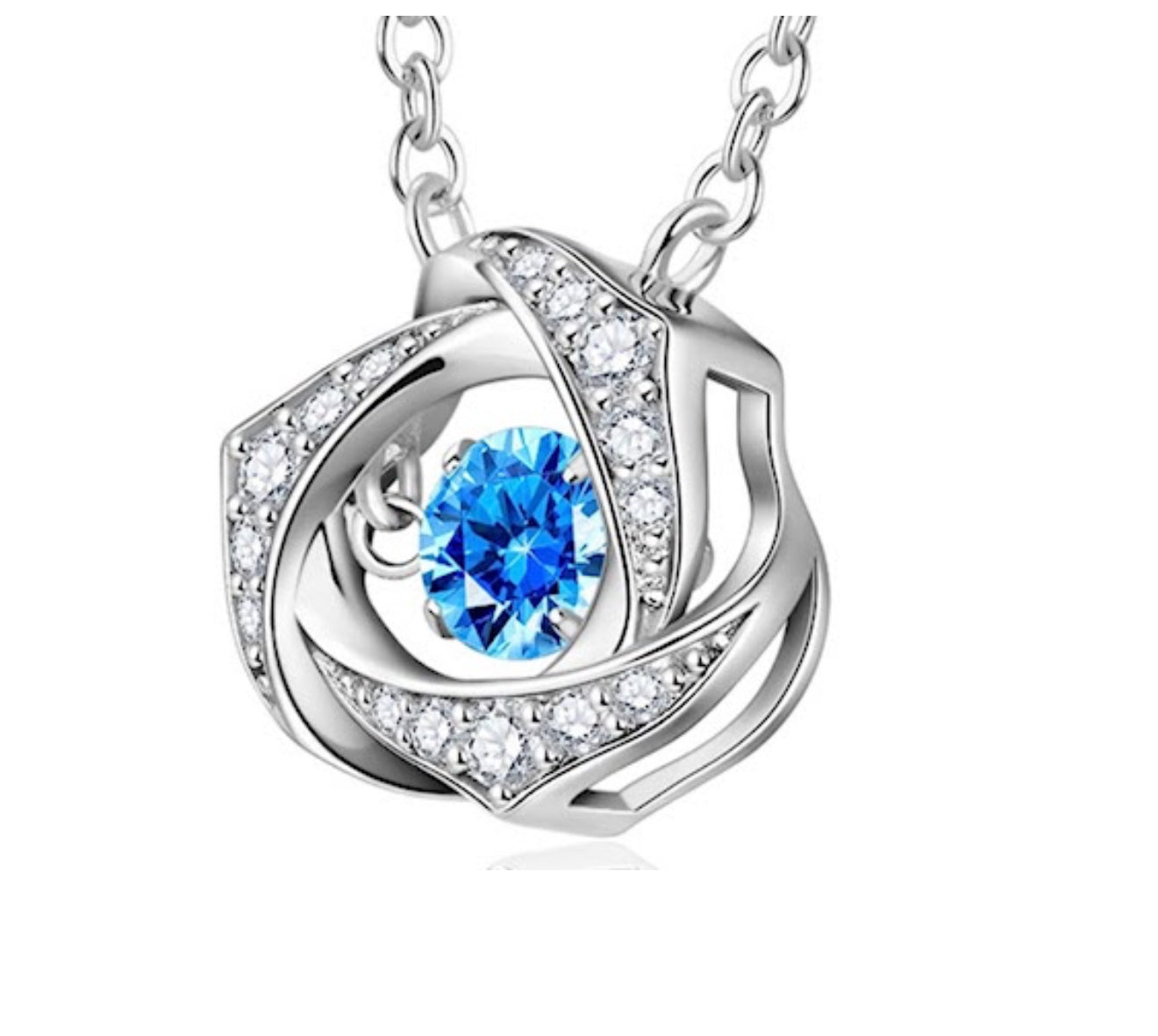 Blue stone necklace
