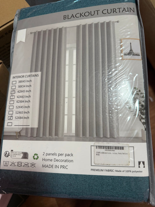 BLACK OUT CURTINS 2 PANELS