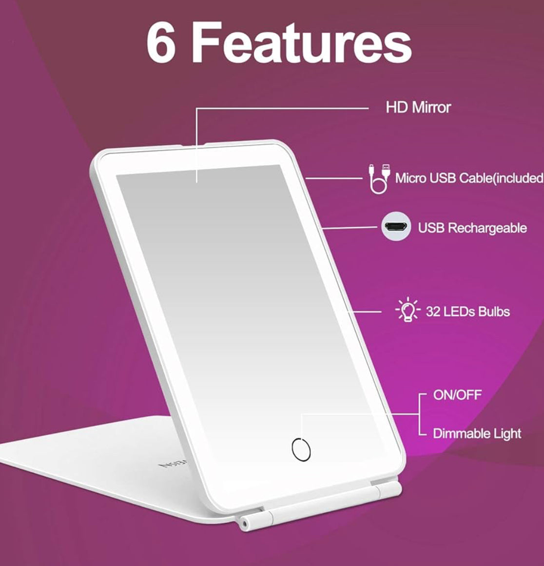 Led make up mirror