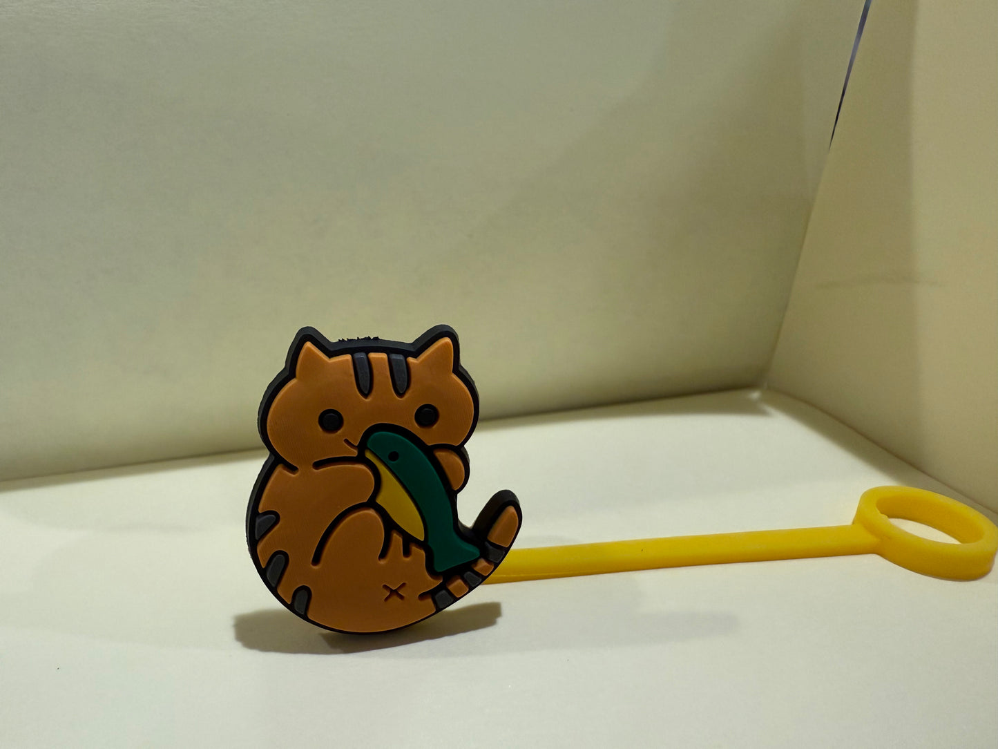 Straw cover kitten theme