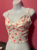 Crop tops with hearts