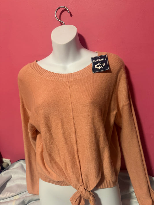 Long sleeve crop top sweater