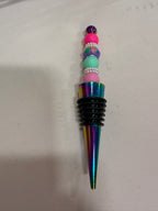 Beaded wine stopper