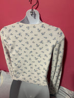 Long sleeve crop top