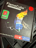 portable camp fire and charger