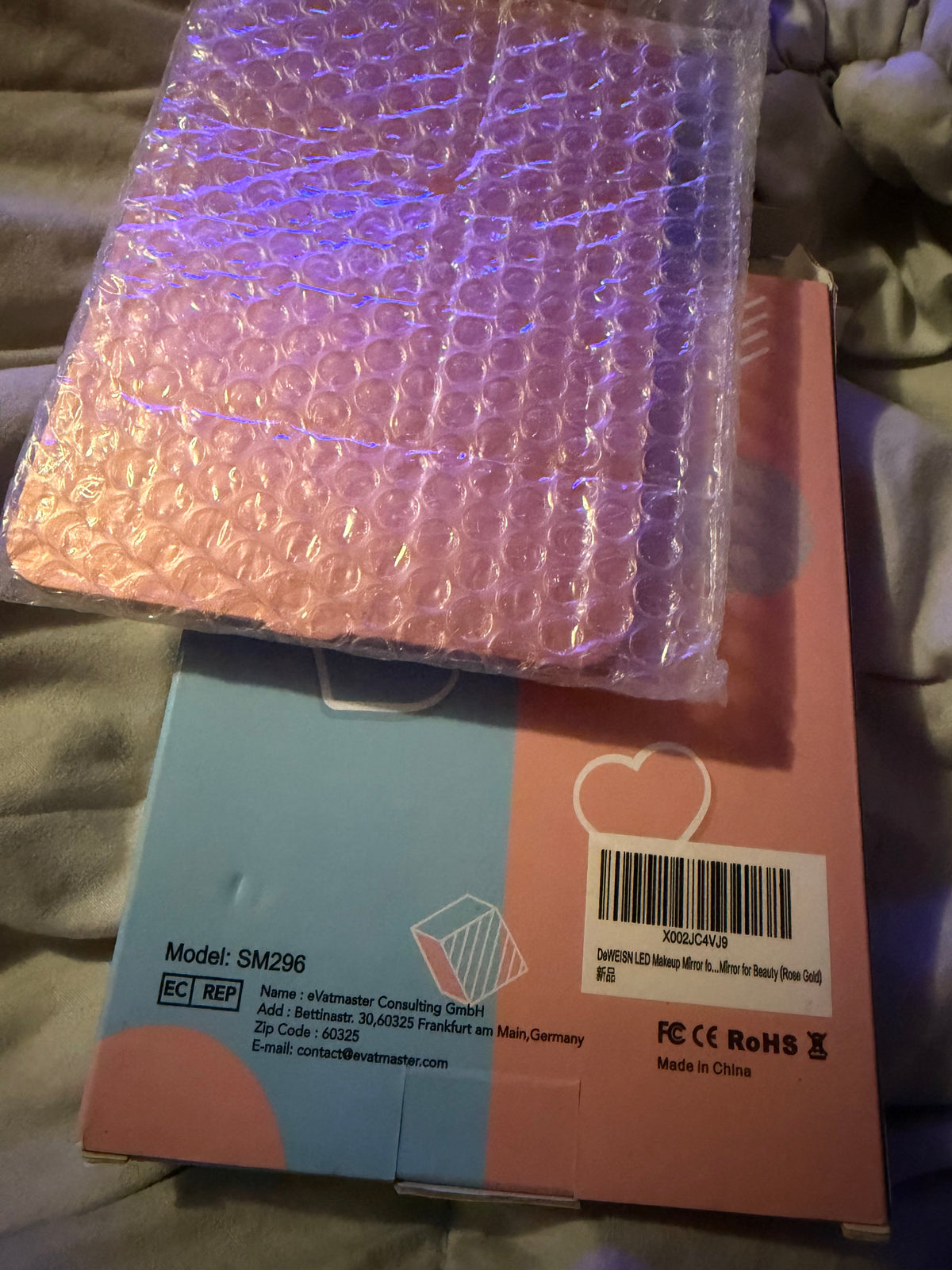 Led make up mirror