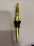 Beaded wine stopper