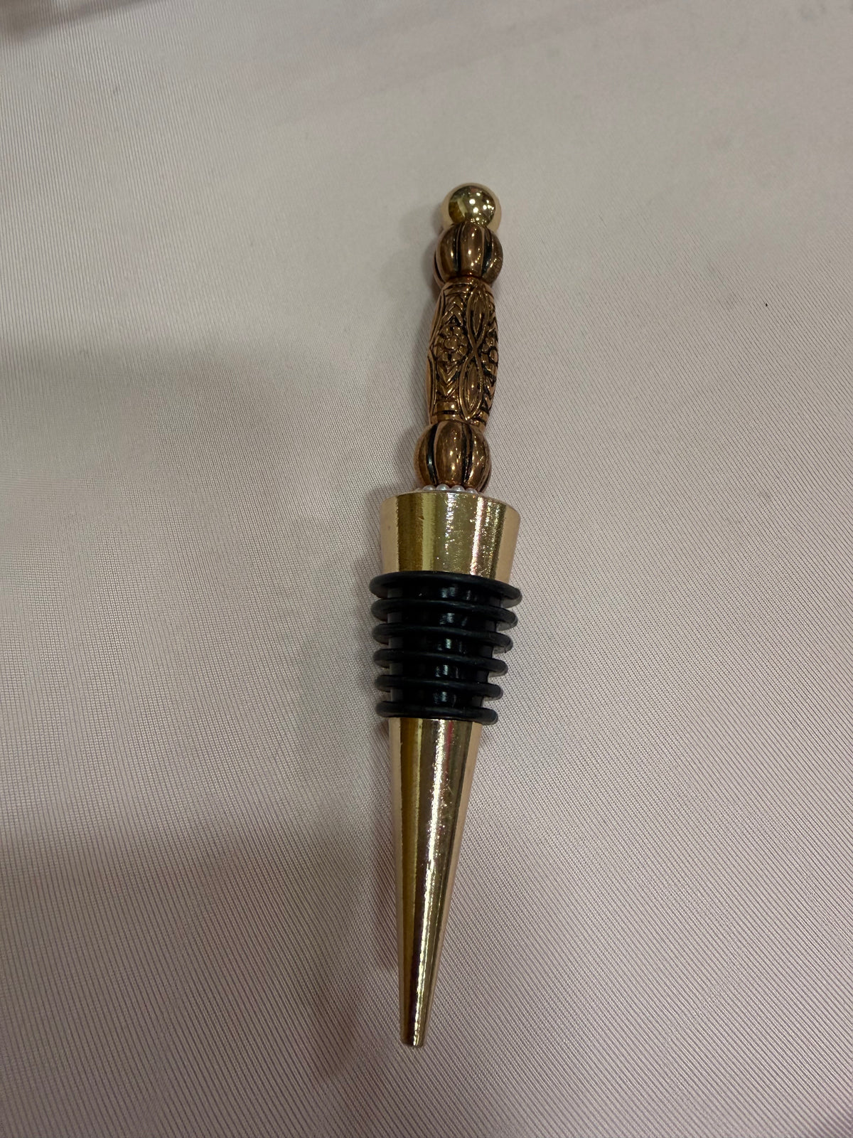 Beaded wine stopper