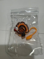 Straw cover Thanksgiving theme