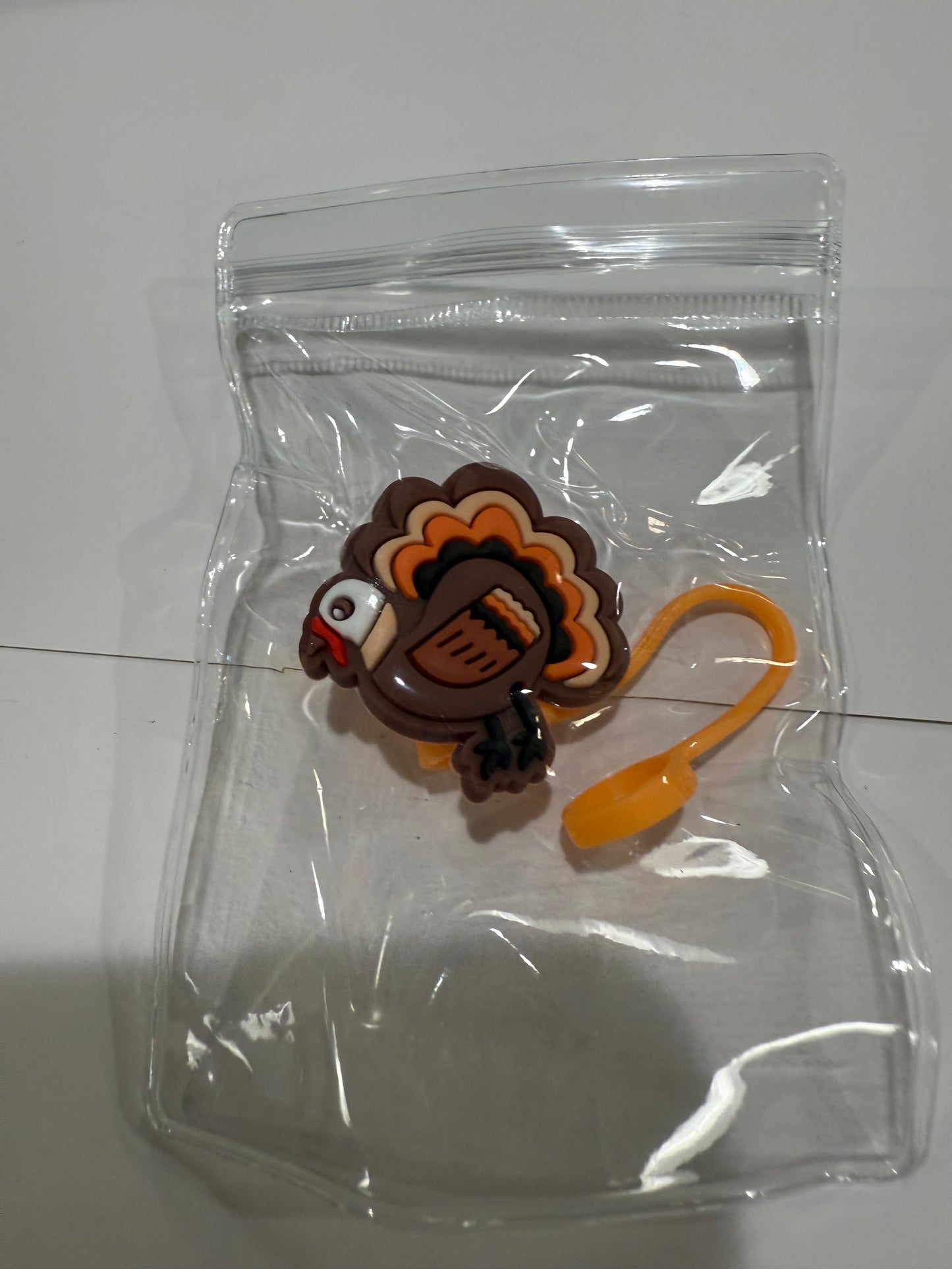 Straw cover Thanksgiving theme
