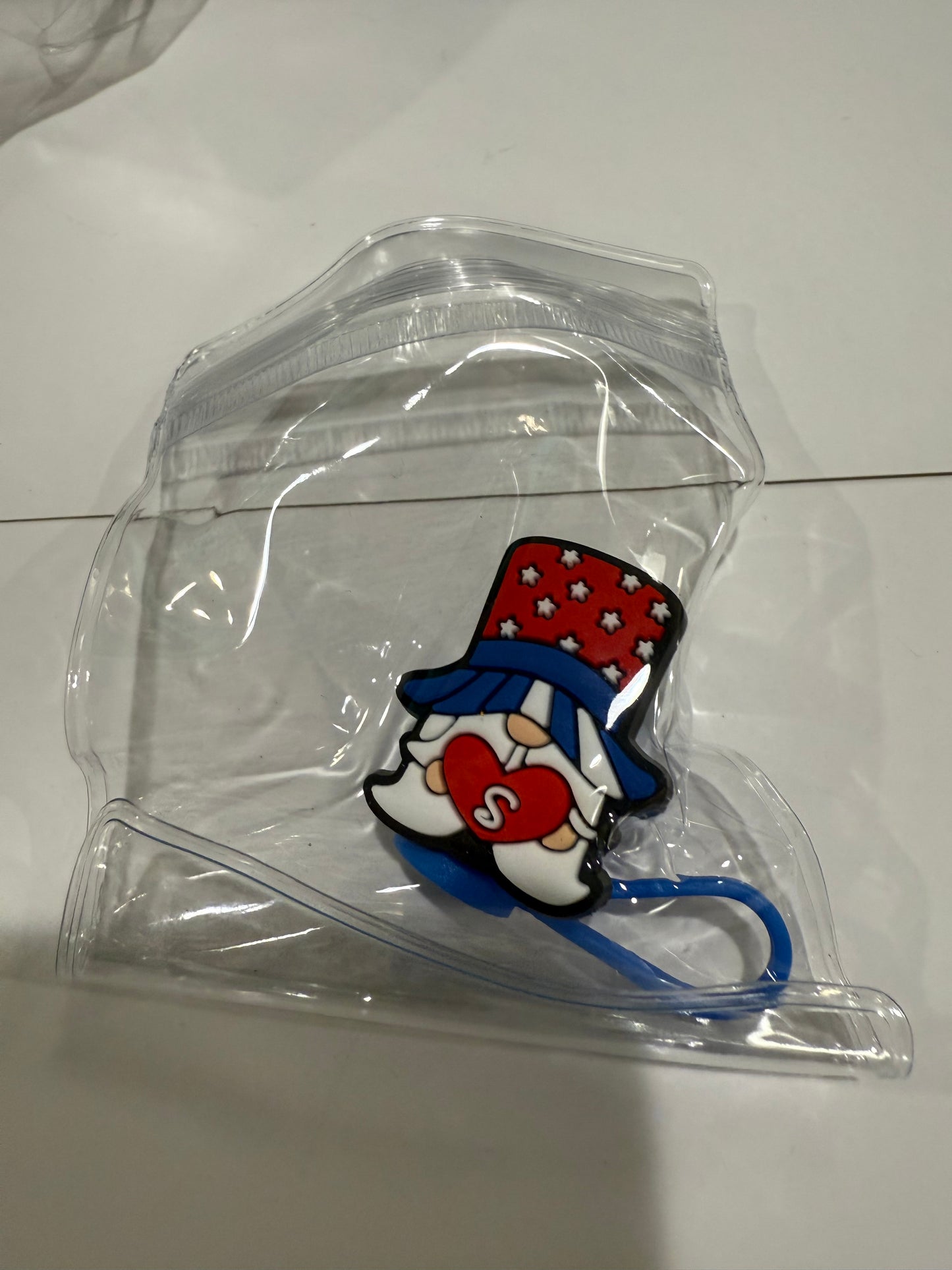 Straw cover patriotic theme