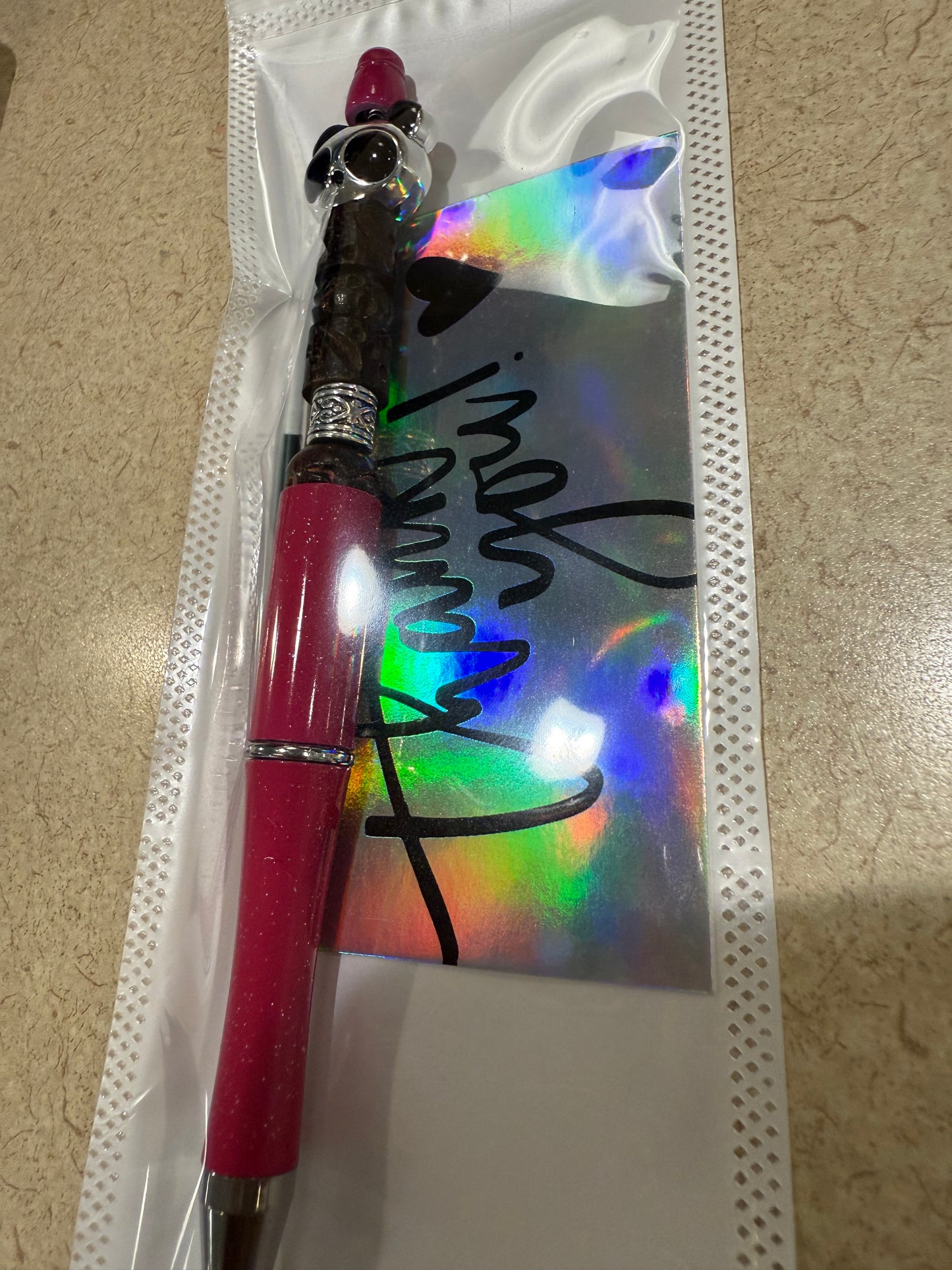 Hand made beaded pens