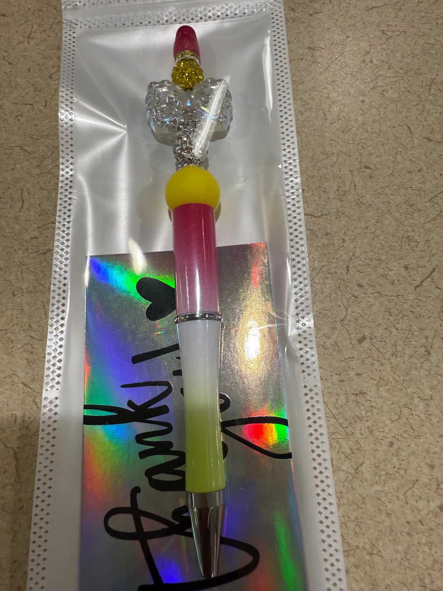 Hand made beaded pens