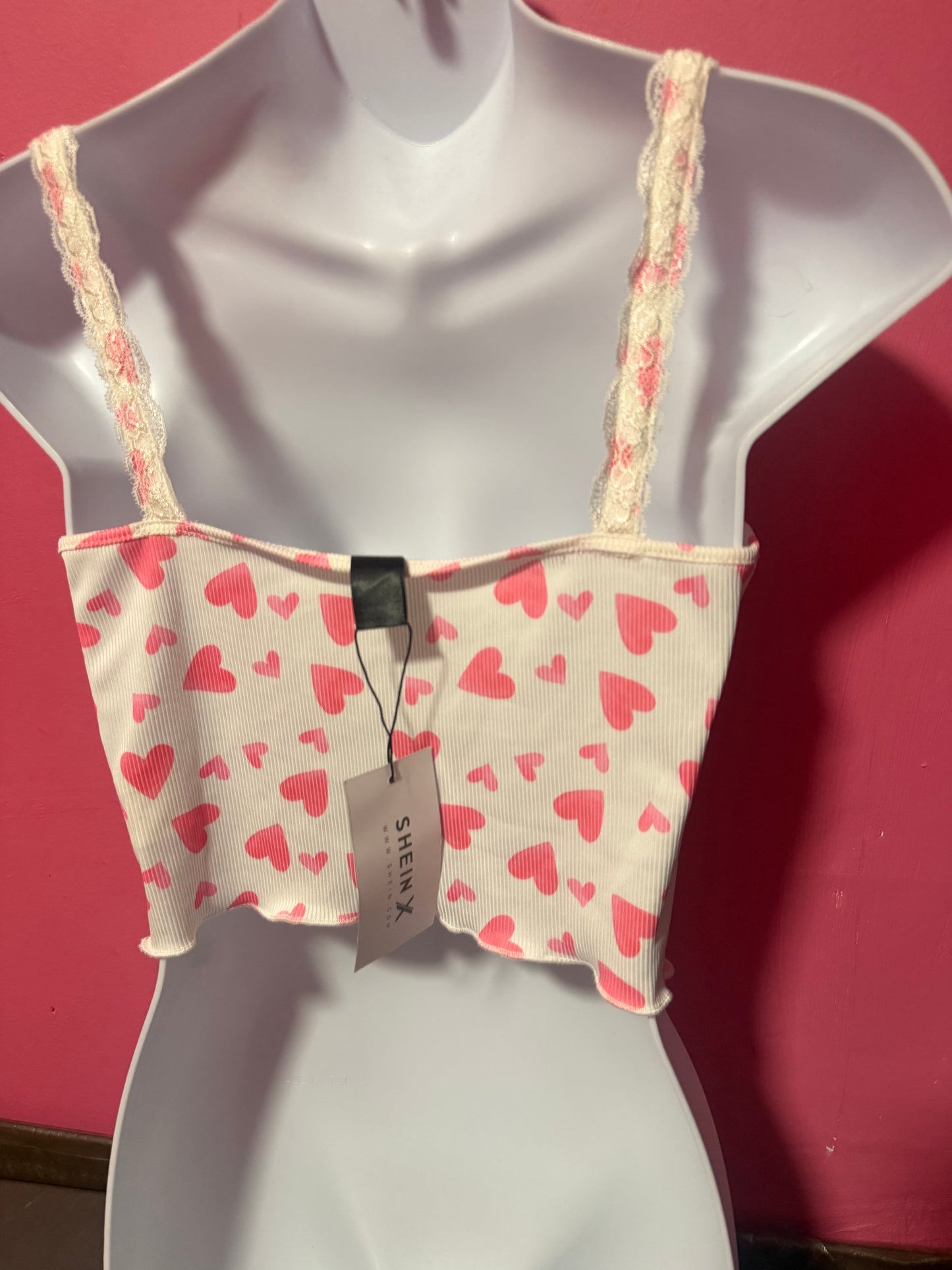 Crop tops with hearts