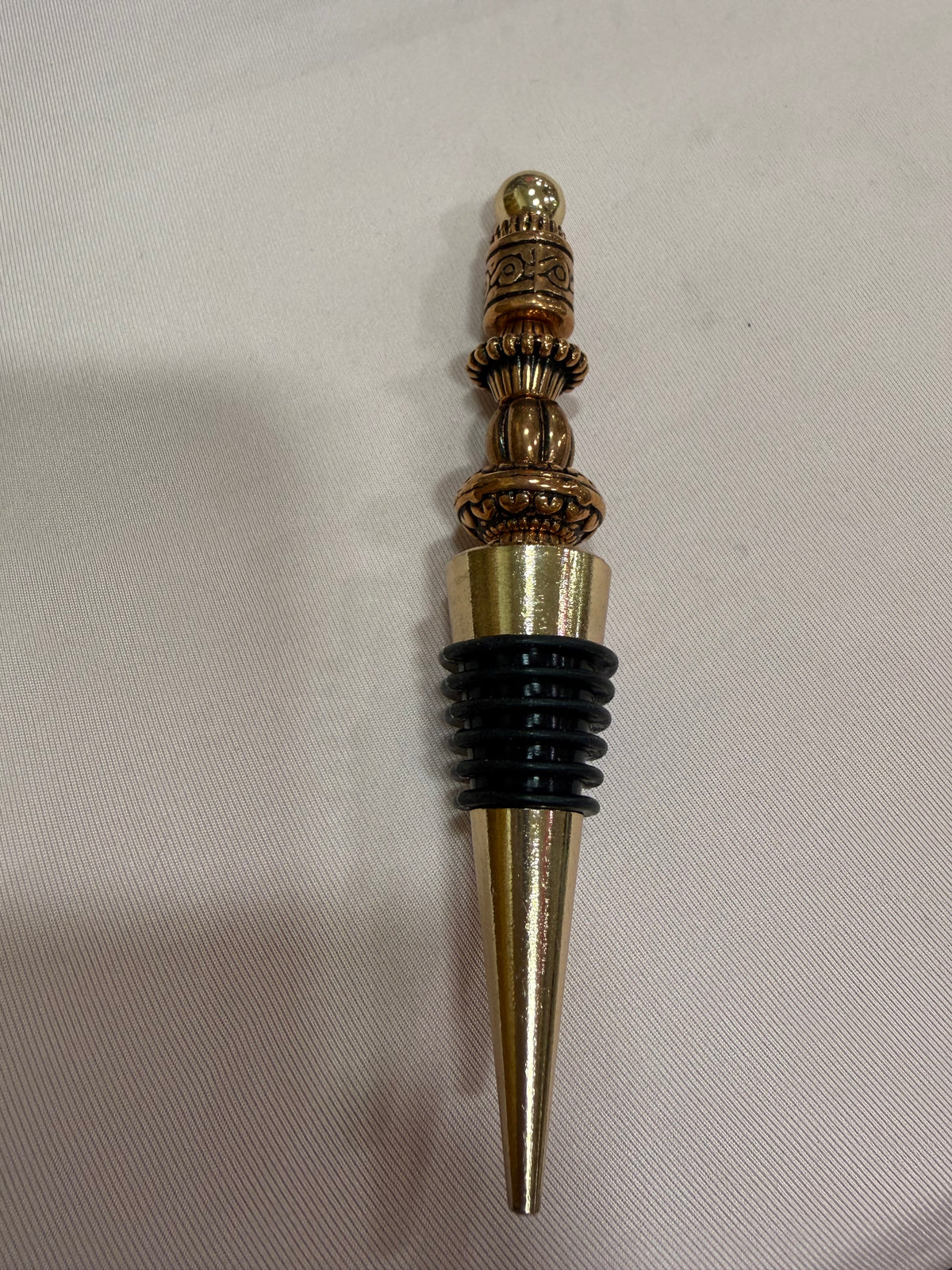 Beaded wine stopper