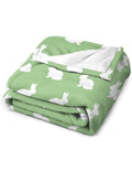 Green rabbit Throw