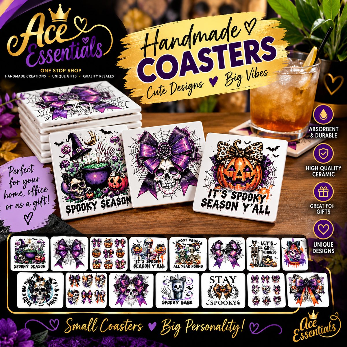 Hand made coasters