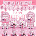 Pink Halloween decorations