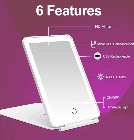Led make up mirror