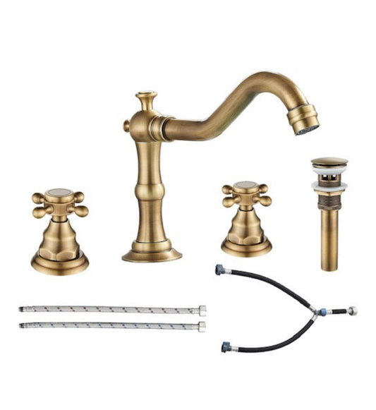 Antique brass bathroom Faucet set