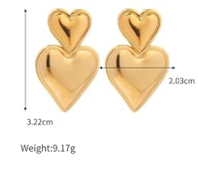 Heart earings