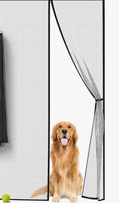 Magnetic screen door