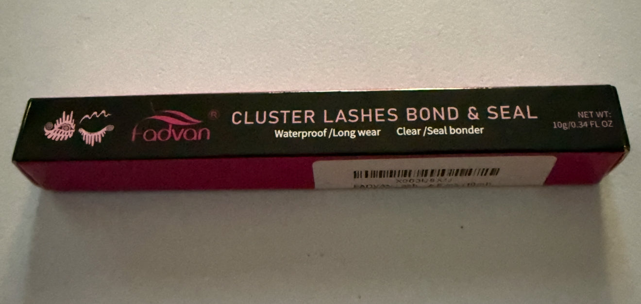 Cluster lashes bond and seal