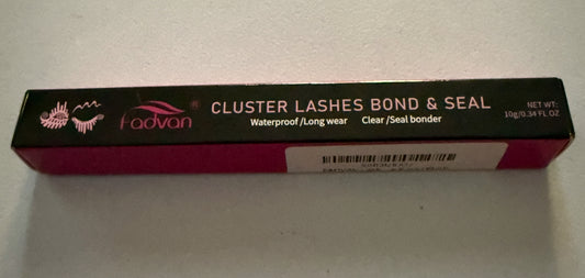 Cluster lashes bond and seal
